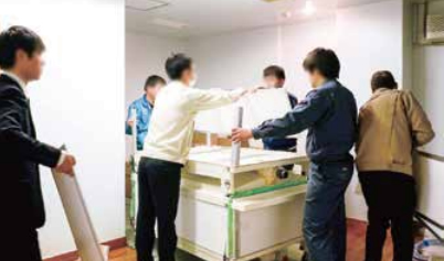 組立式の利点を活かしパーツをバラバラにして
作業を行うことができるので、非力な方でも容易
に作業をすすめることが可能です