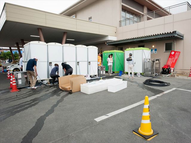 避難所への設置